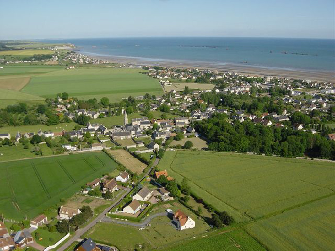 Asnelles, vue du ciel